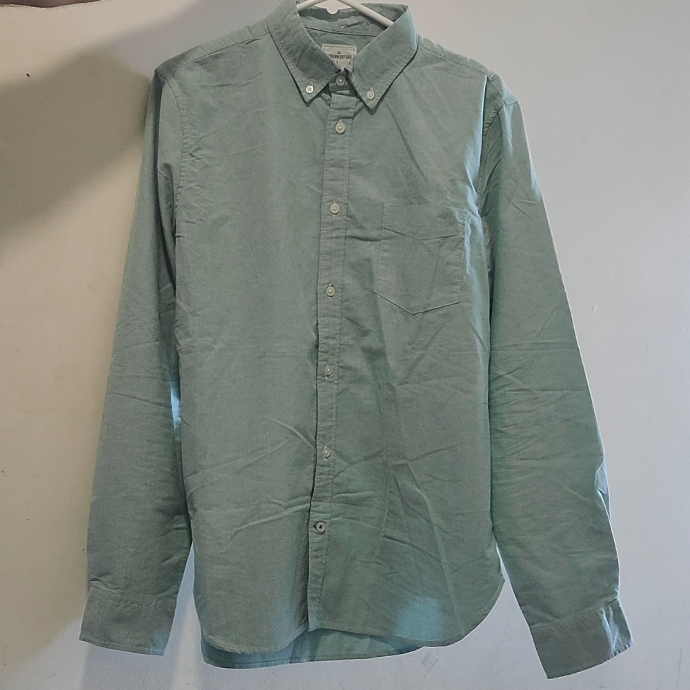 Men's Button-Down Long Sleeve Shirt - Sage Green